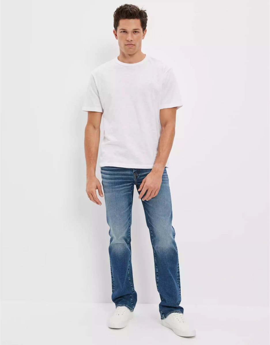 Jean American Eagle AE AirFlexOriginal Bootcut Bleu Homme | TZE-43731307